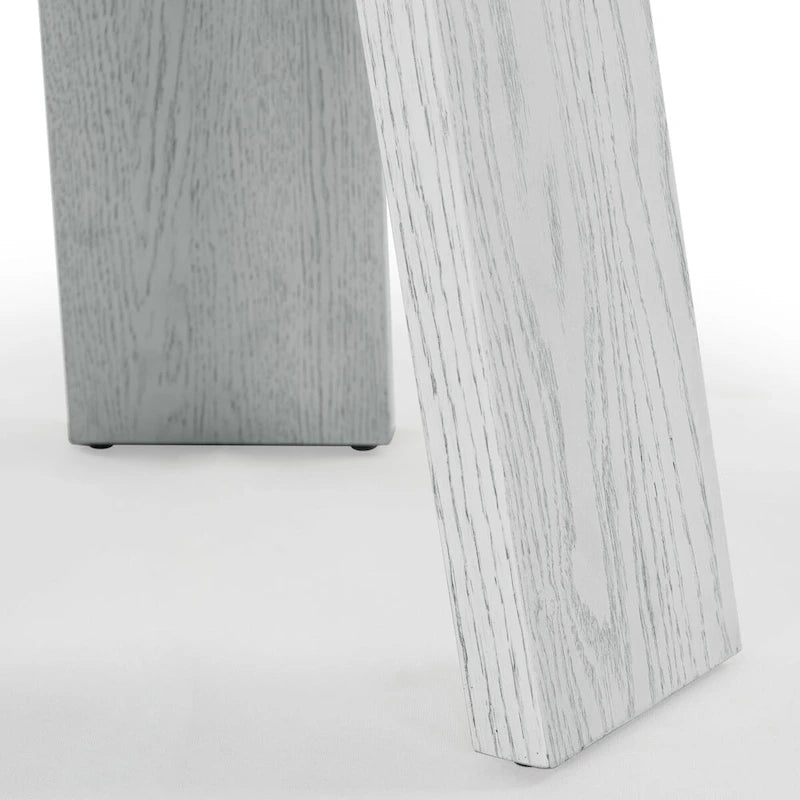 Drewniany stolik akcentujący – 50,8 cm szer. x 50,8 cm gł. x 55,9 cm wys., naturalny, czarny, dąb rustykalny, bielony