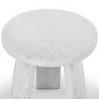 Drewniany stolik akcentujący – 50,8 cm szer. x 50,8 cm gł. x 55,9 cm wys., naturalny, czarny, dąb rustykalny, bielony