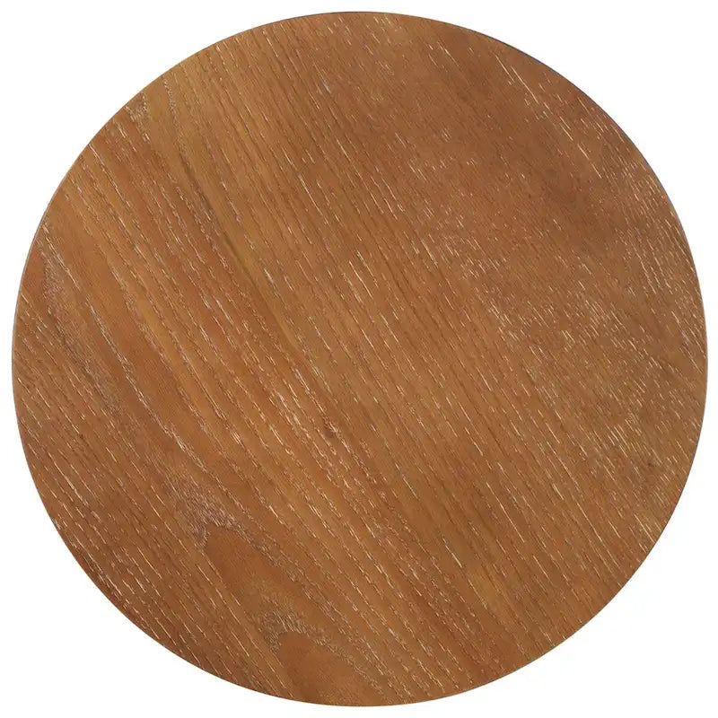 Drewniany stolik akcentujący – 50,8 cm szer. x 50,8 cm gł. x 55,9 cm wys., naturalny, czarny, dąb rustykalny, bielony