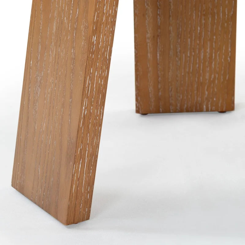 Drewniany stolik akcentujący – 50,8 cm szer. x 50,8 cm gł. x 55,9 cm wys., naturalny, czarny, dąb rustykalny, bielony