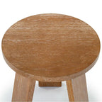 Drewniany stolik akcentujący – 50,8 cm szer. x 50,8 cm gł. x 55,9 cm wys., naturalny, czarny, dąb rustykalny, bielony